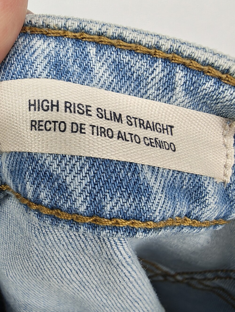 High Rise Slim Straight Jeans Size 24W - Picture 5 of 6